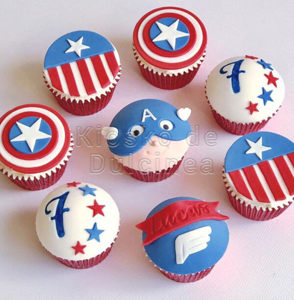 Cupcakes Capitán América